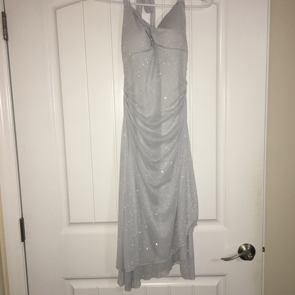 Glittery silver cocktail dress NWT